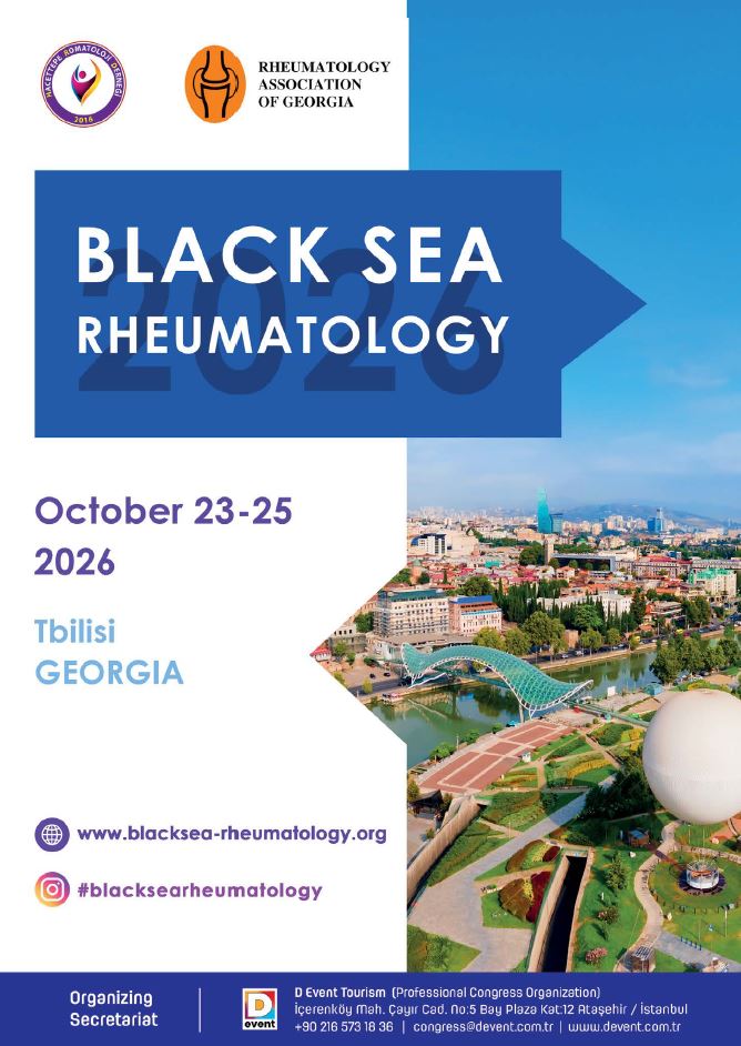 2026 წლის 23-25 ოქტომბერს შავი ზღვის ქვეყნების რევმატოლოგთა კონფერენცია